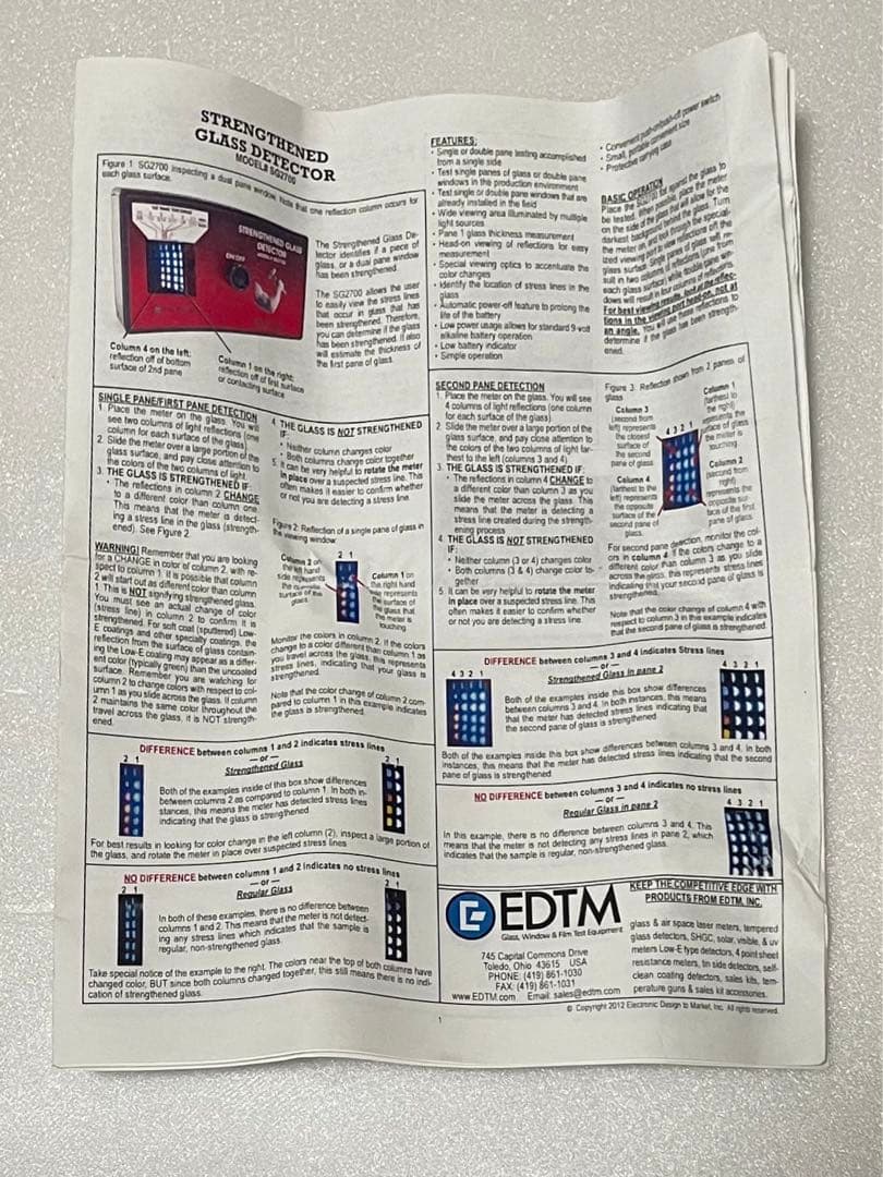 強化ガラス判別器　SG2700