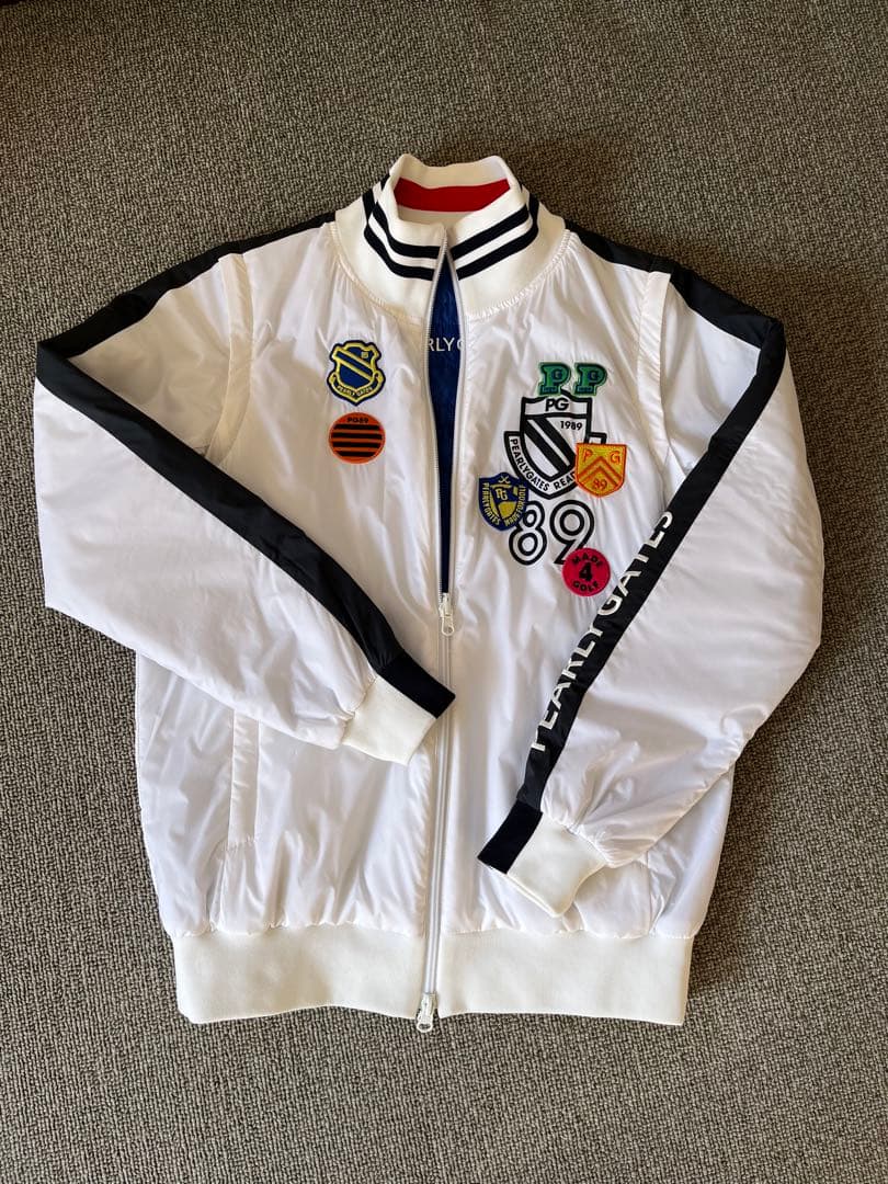 パーリーゲイツ　中綿ナイロンジャケット　リバーシブル　ベスト　4way ♪