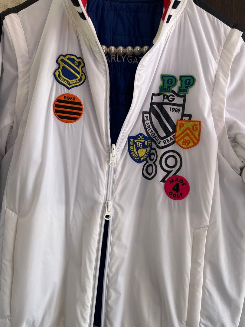 パーリーゲイツ　中綿ナイロンジャケット　リバーシブル　ベスト　4way ♪