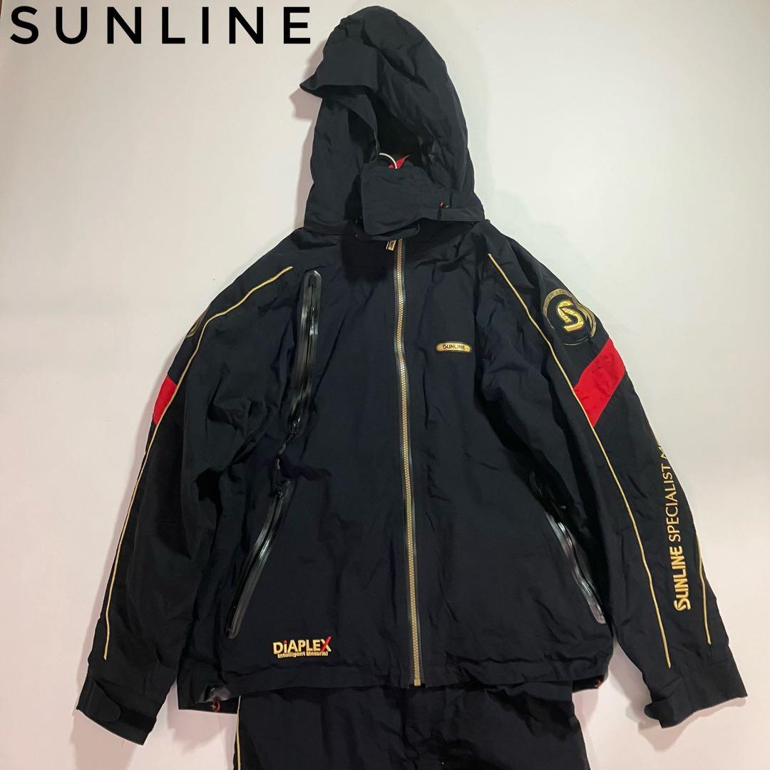 ✨XL✨SUNLINE DIAPLEX フィッシングスーツ　セットアップ　黒