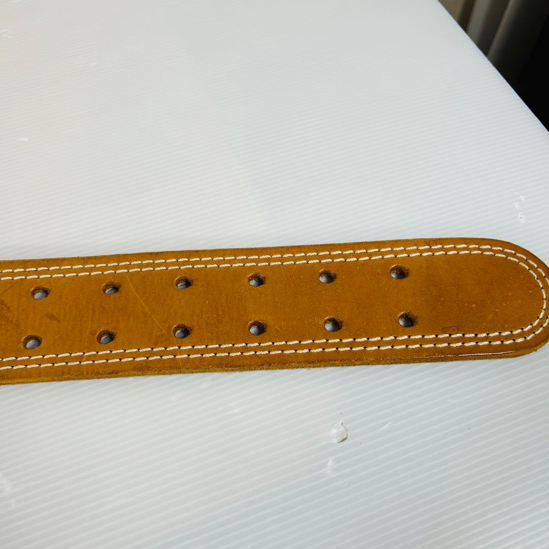 GOLD GYM ゴールドジム プロレザーベルト Mサイズ USA刻印