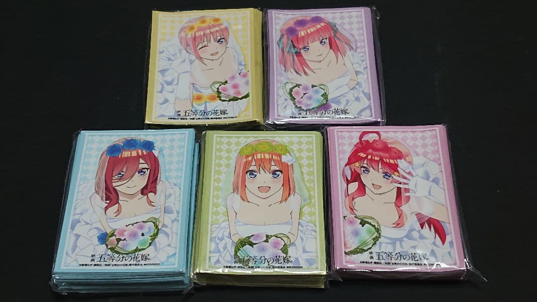 【未開封】映画「五等分の花嫁」一花 二乃 三玖 四葉 五月 スリーブセット