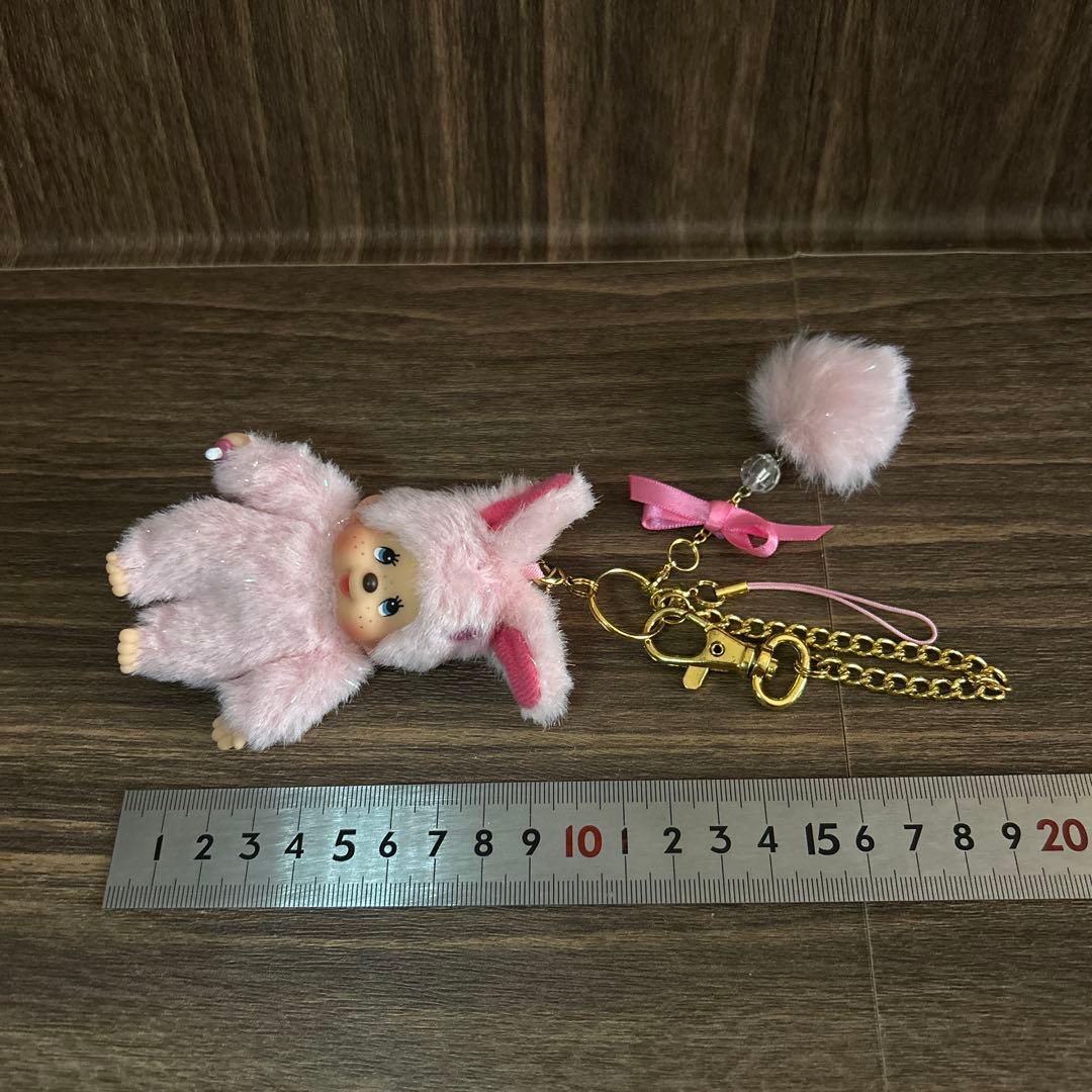 モンチッチ　チムたん　レア　ラメ　ぬいぐるみ　ストラップ　キーホルダー　レトロ