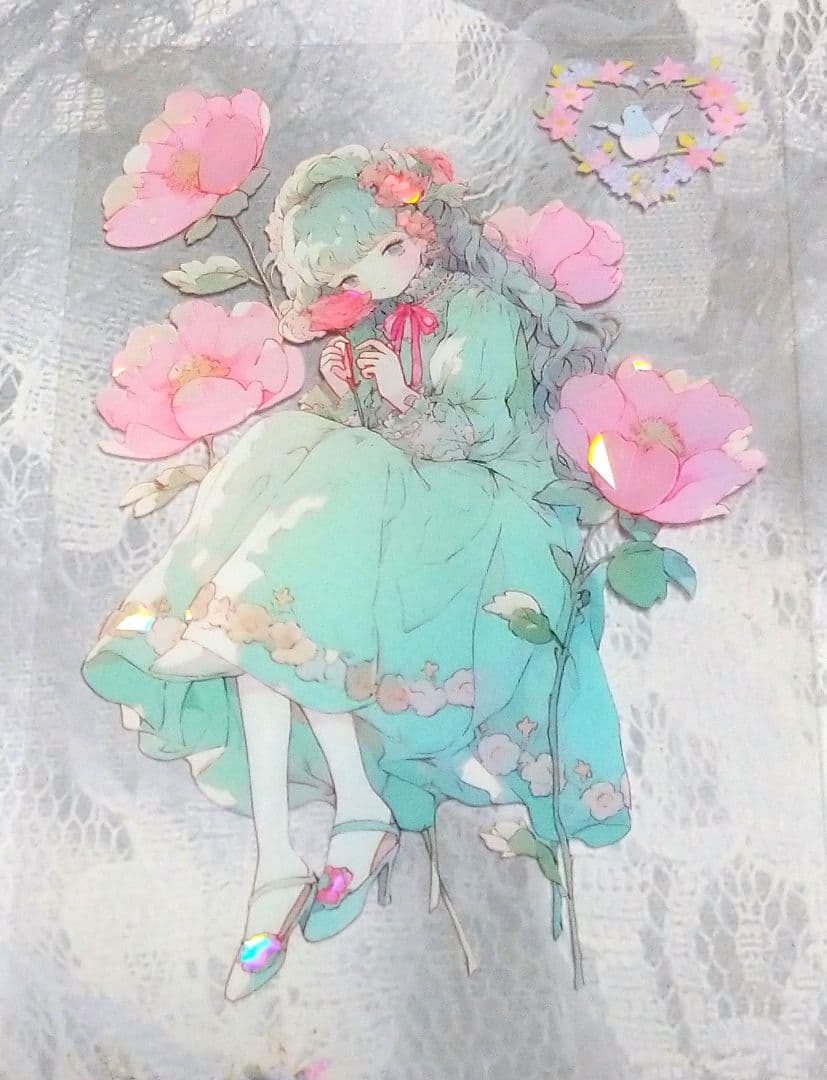 廃盤品✩J1134＃初春日记(贝壳光)噬魂切り売り海外人物女の子AIマステ