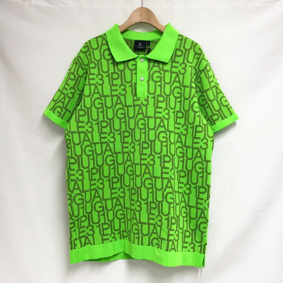★新品未使用　1PIU1UGUALE3　ゴルフニットポロシャツ　IV　グリーン系