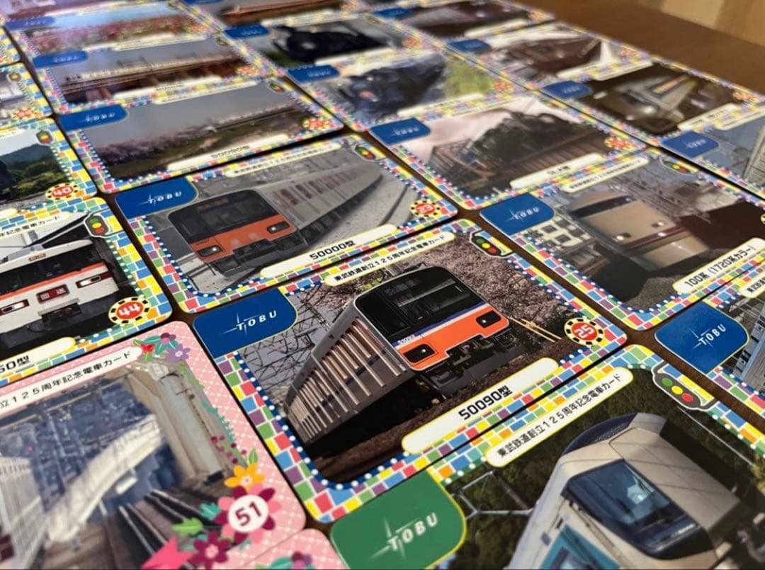 東武線　電車カード　125周年　記念カード　東武鉄道　特急電車