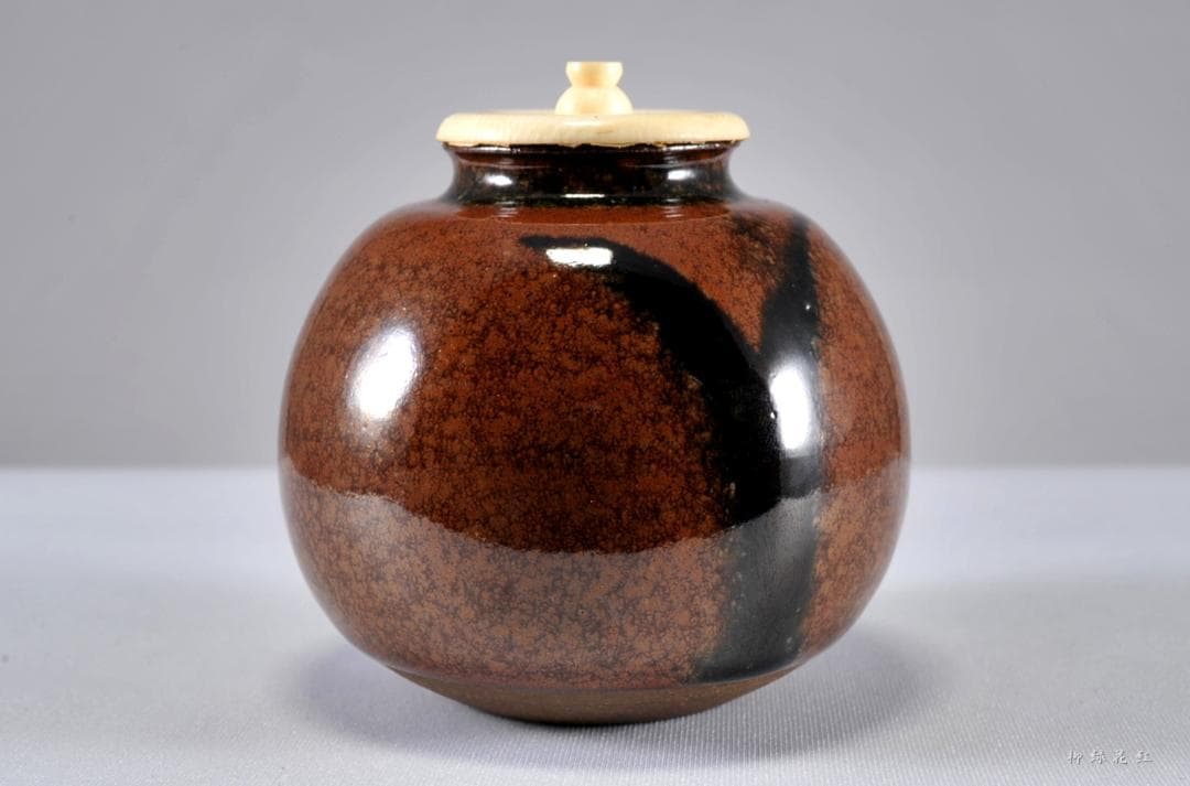 笹田仁史 福原茄子 写 茶入 共箱 茶道具