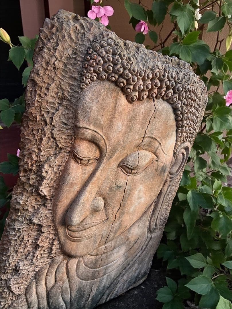 【テラコッタ素材/ブッダ】像彫刻