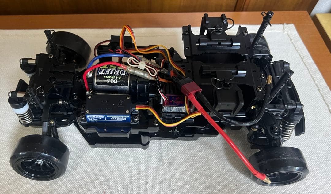 タミヤ　Mシャーシラジドリ　MB-01 MRC2駆ドリ　コンバージョンキット装着