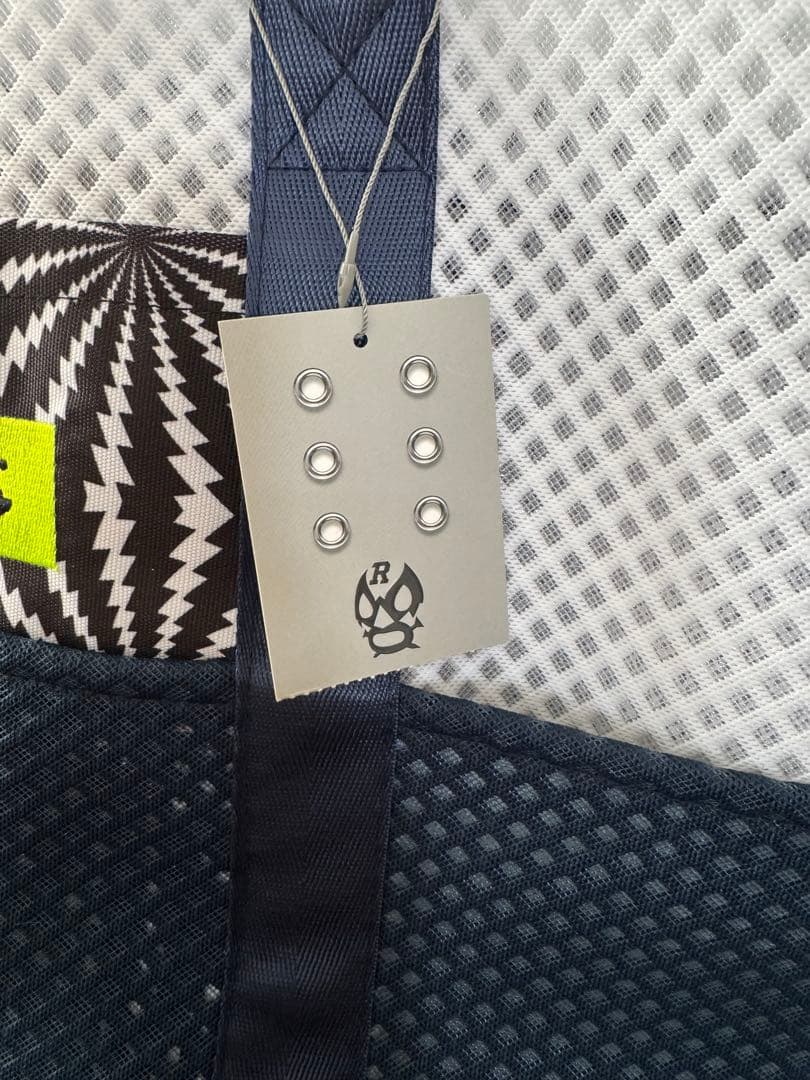 【新品タグ付き】Russeluno ゴルフバッグ メッシュ ホワイト/ネイビー