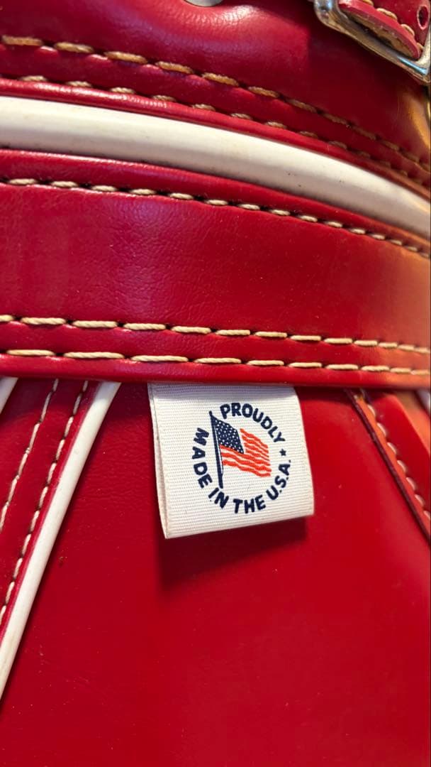 ビンテージ Old Milwaukee キャディバッグ 赤