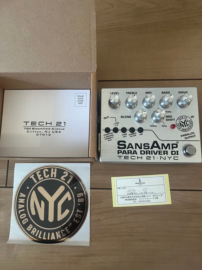 Tech 21 SansAmp Para D DI 20周年記念モデル