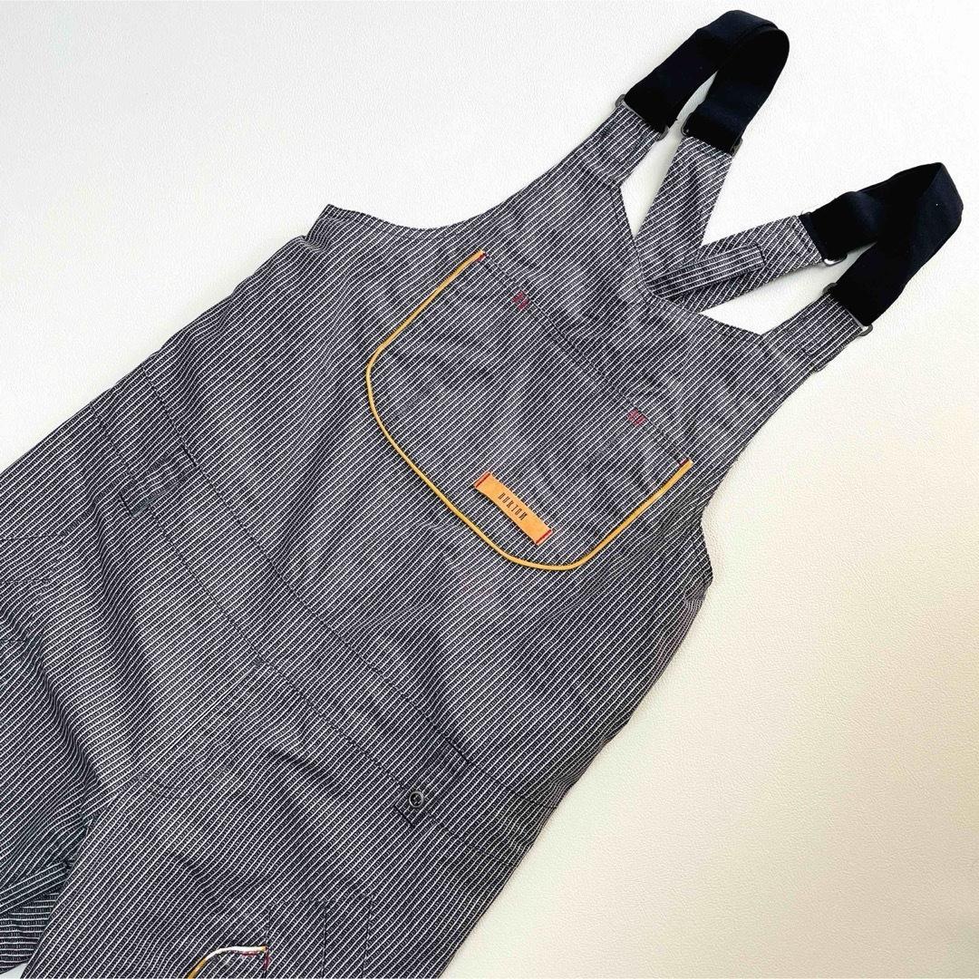 6665 バートン　ビブパンツ　ストライプ　ヒッコリー　ポーチ付き