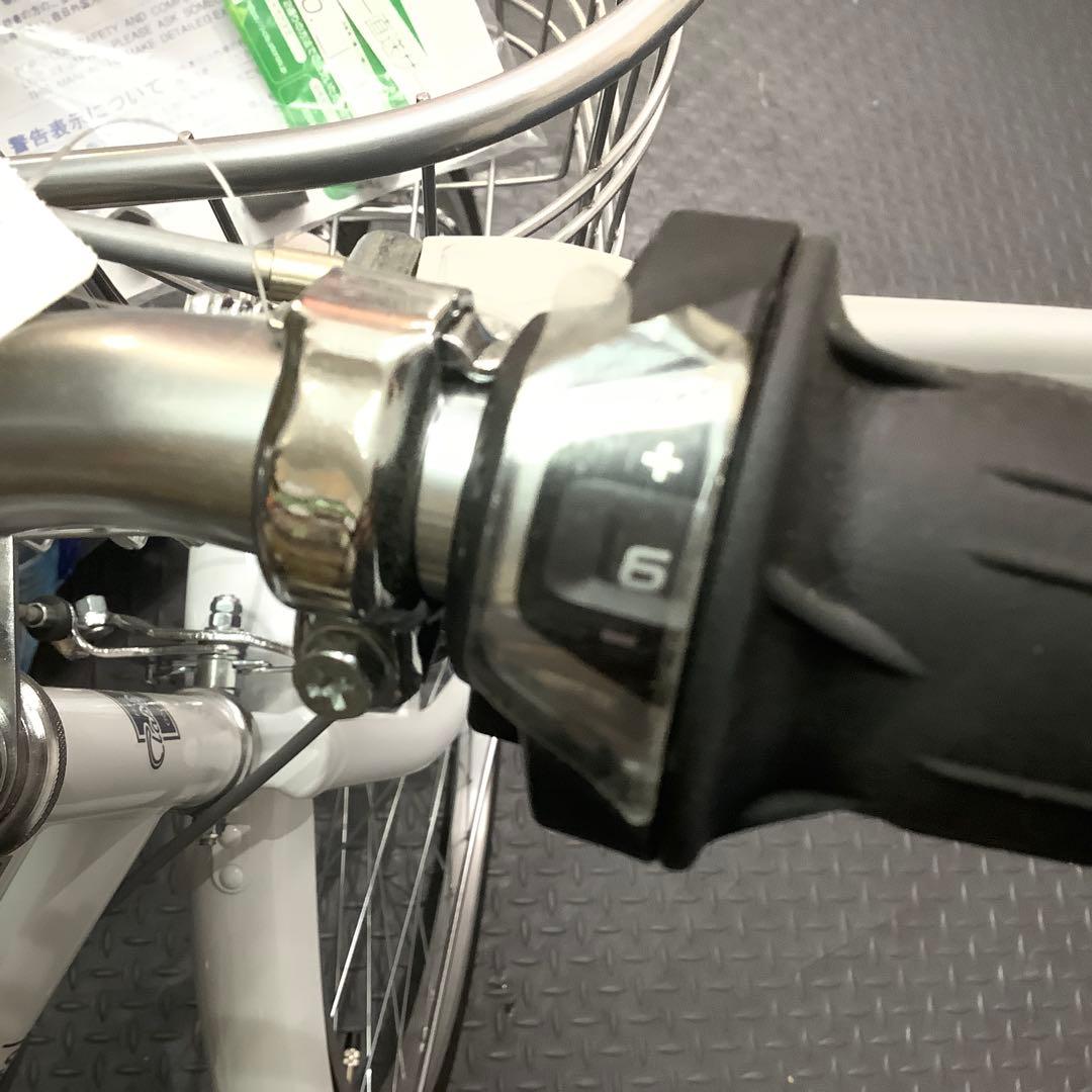 ganpu33 クラシカルジュニア　24インチ　6段変速ホワイト/※104