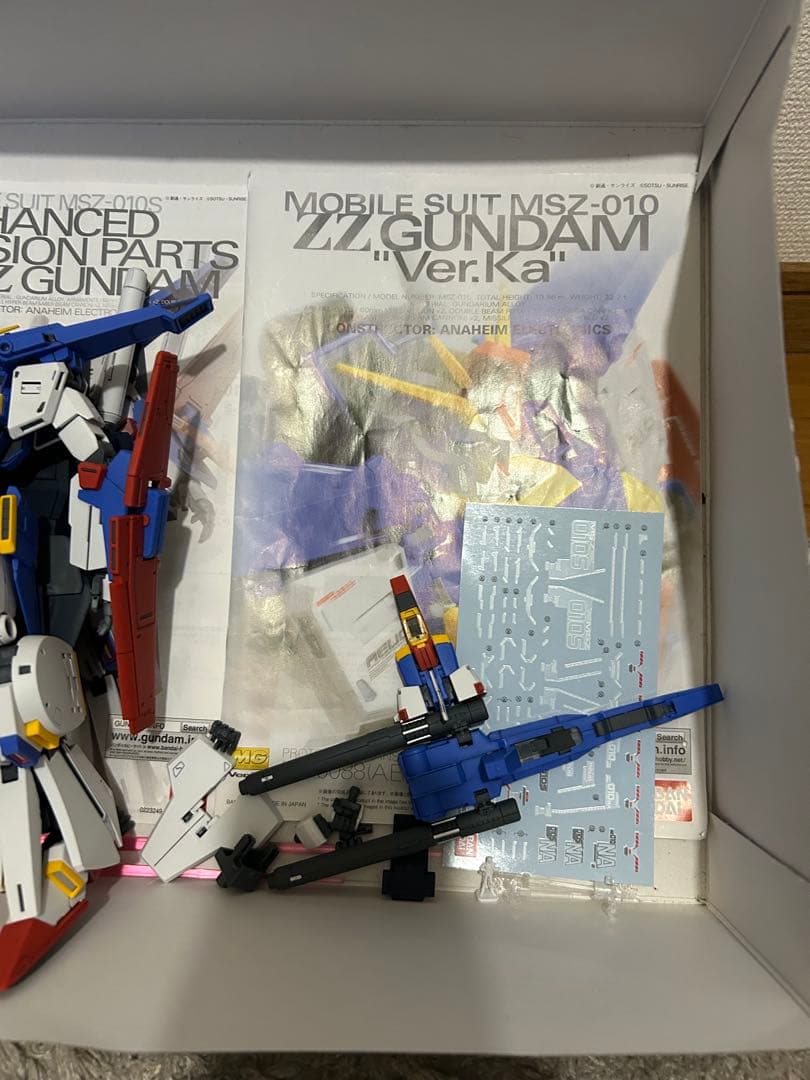 組み立て済み MG Ζガンダムver.ka MG ZZガンダムver.ka