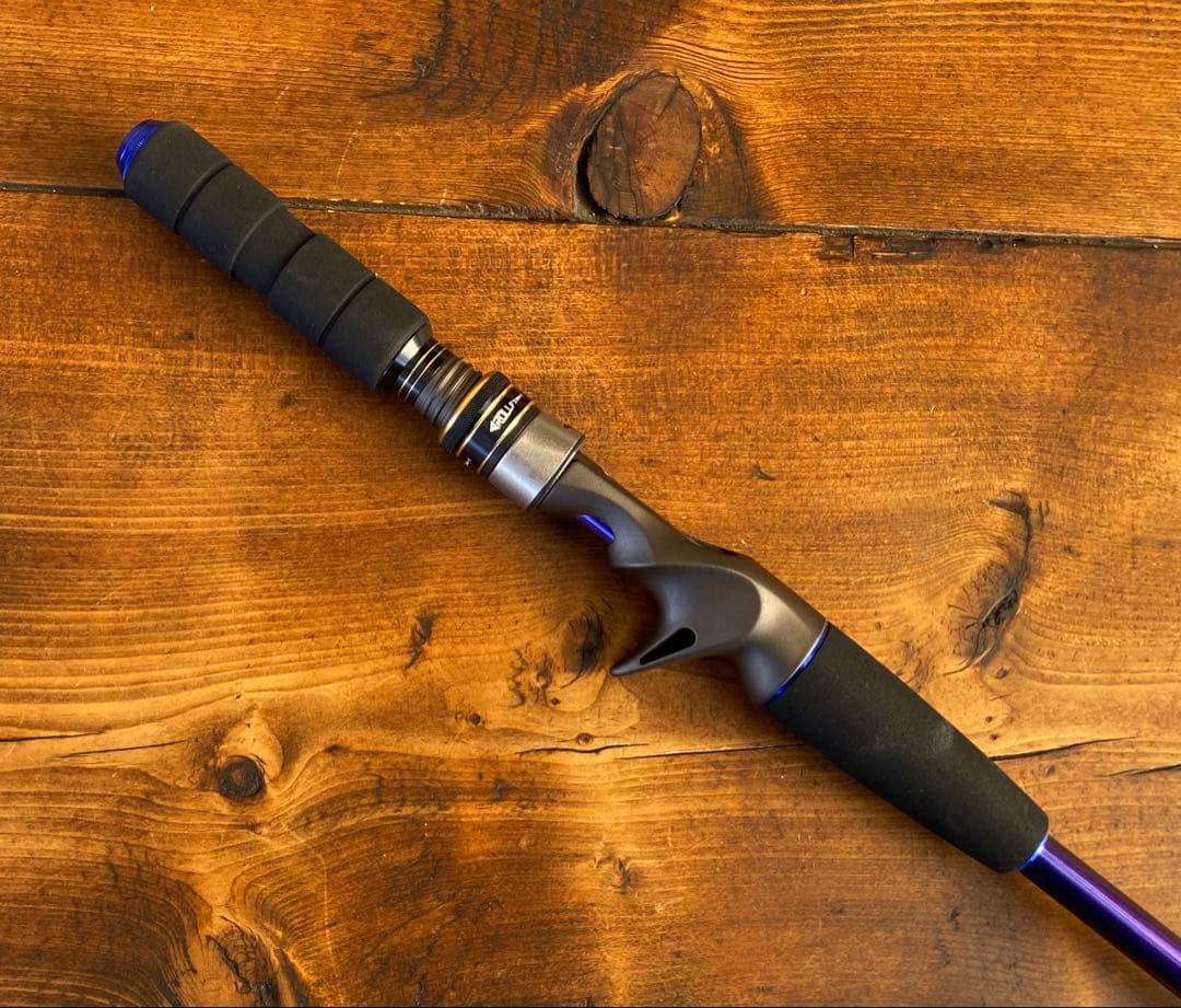 ジギングセット　C562MH スロージギング　オフショアロッド　ベイトロッド　青