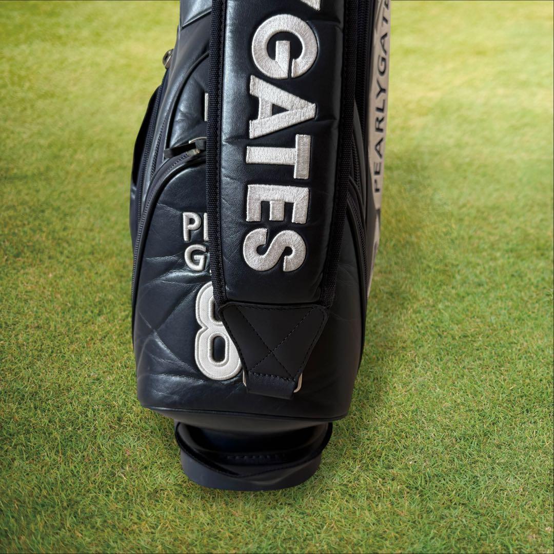 パーリーゲイツ　キャディ バッグ　ショルダー式　スタンド式　軽量　紺　ネイビー