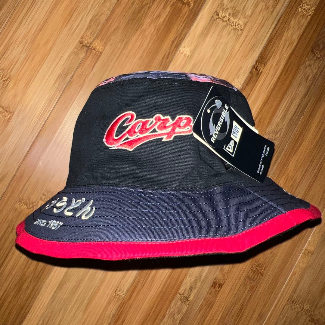 【希少】カープ ニューエラ カープうどん バケットハット リバーシブル