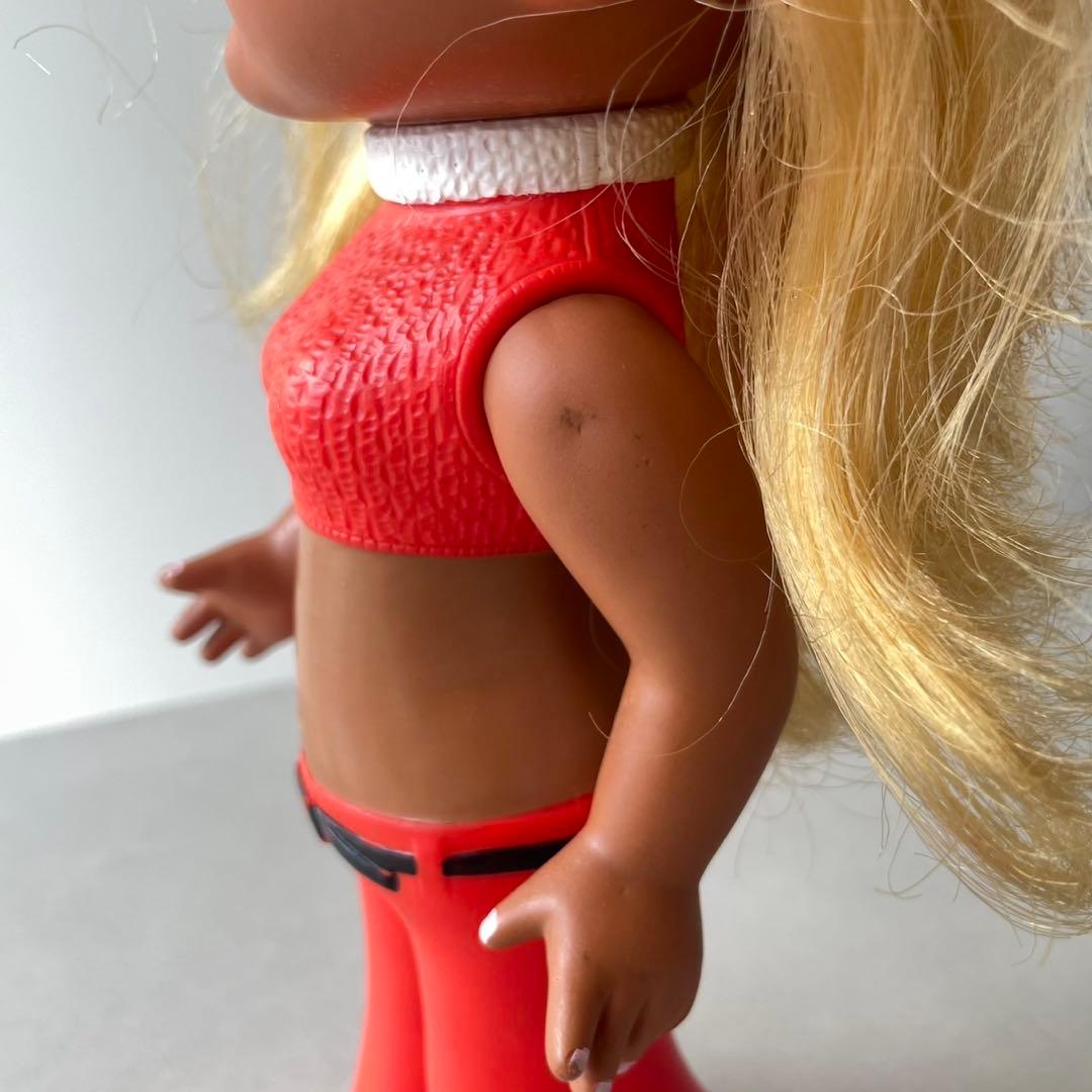 昭和レトロ ソフビ 人形 70年代ファッション 女の子