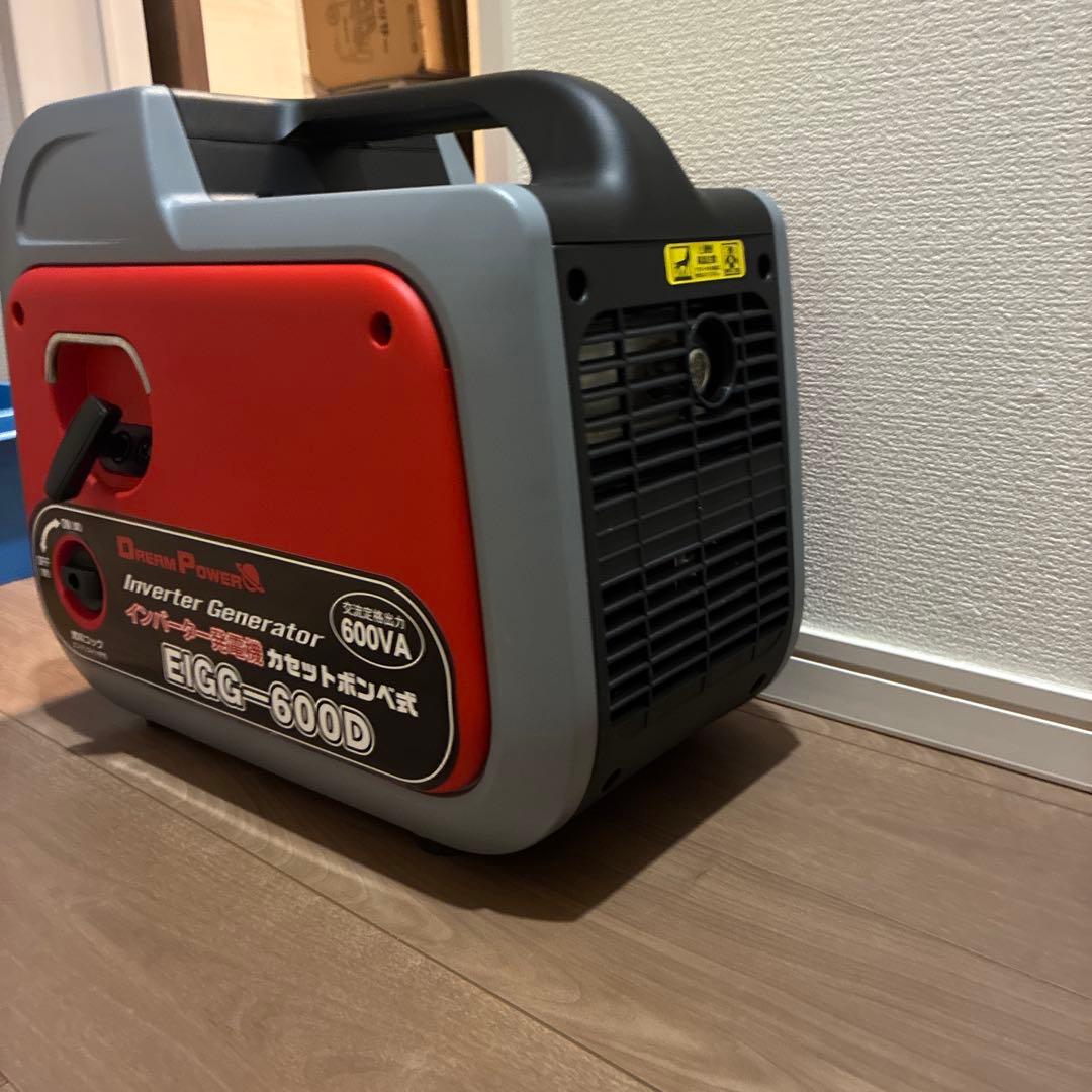 ナカトミ　カセットガス発電機　600VA