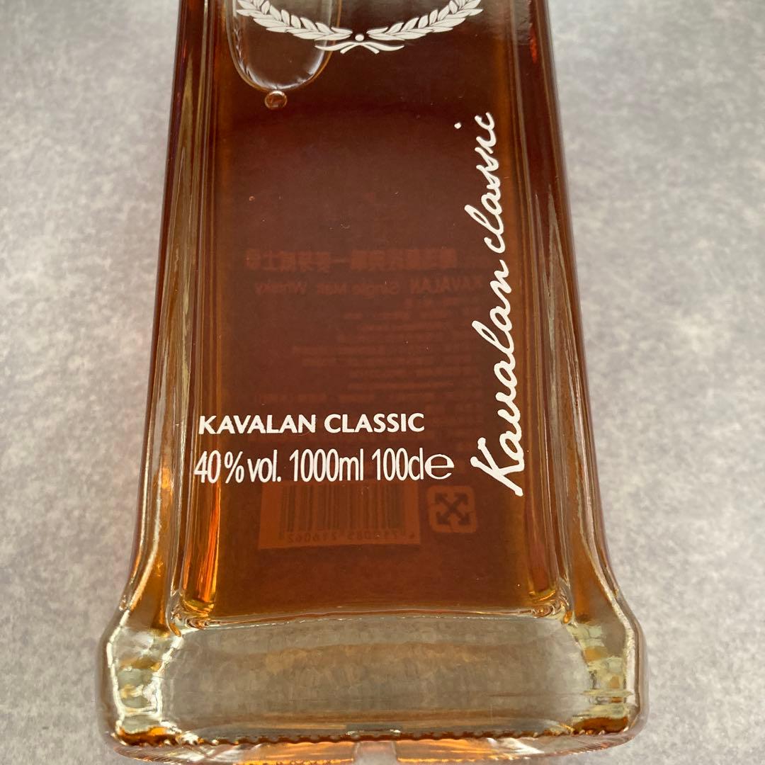 未開封KAVALAN CLASSIC ウイスキー 40% 1000ml