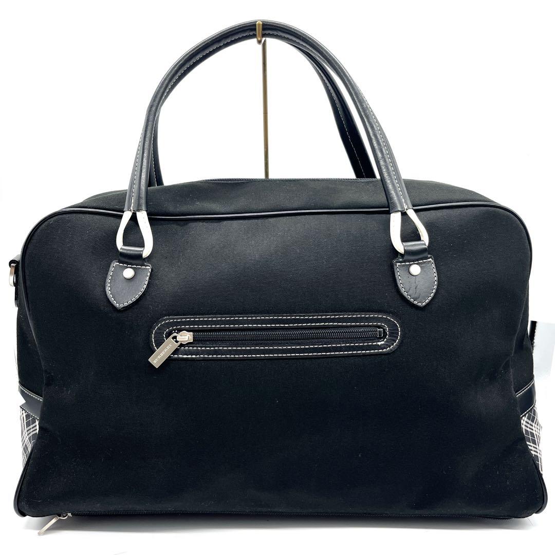 【極美品 未使用級】バーバリー ゴルフ チェック ボストンバッグ