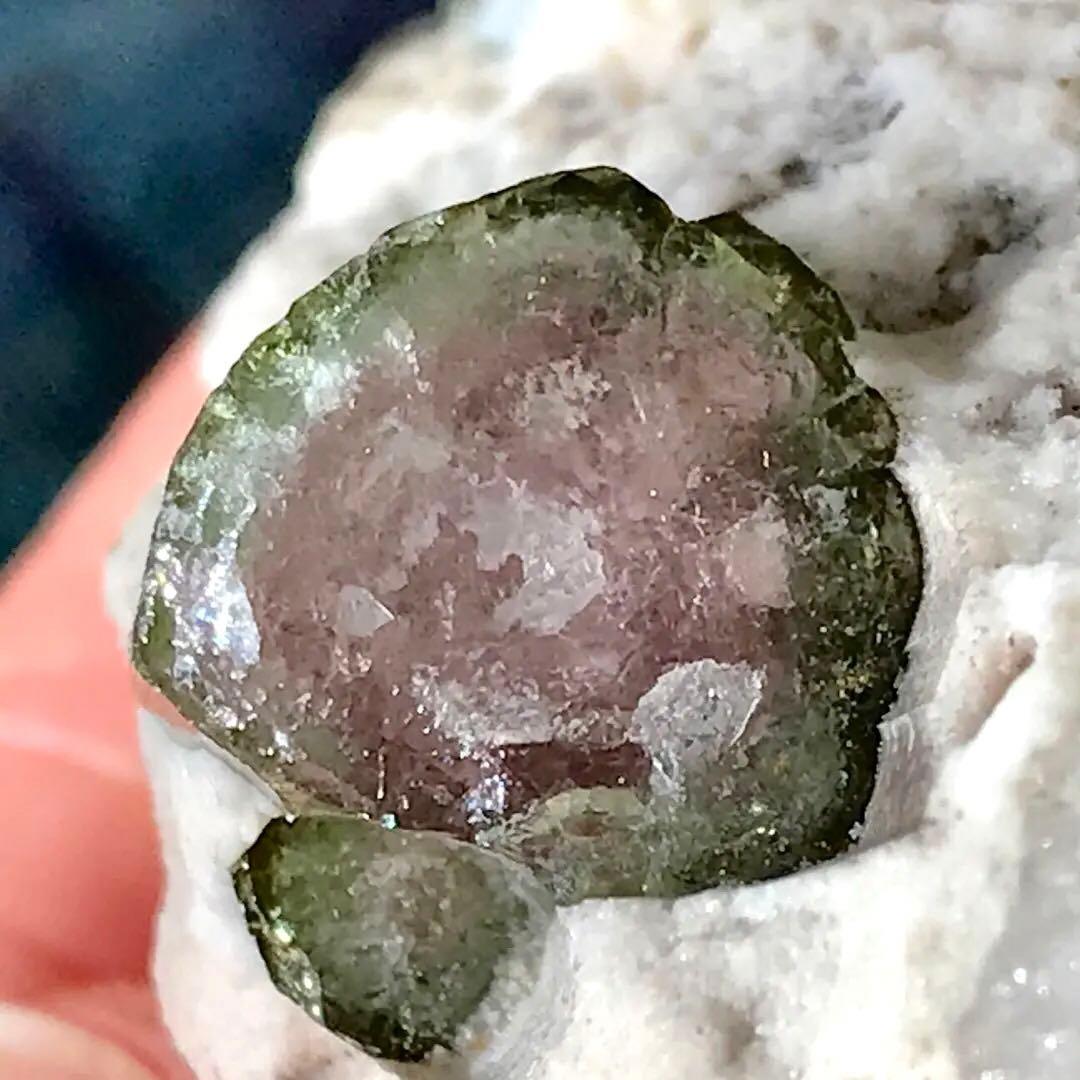 ウォーターメロントルマリン 原石 バイカラートルマリン トルマリン 鉱物標本