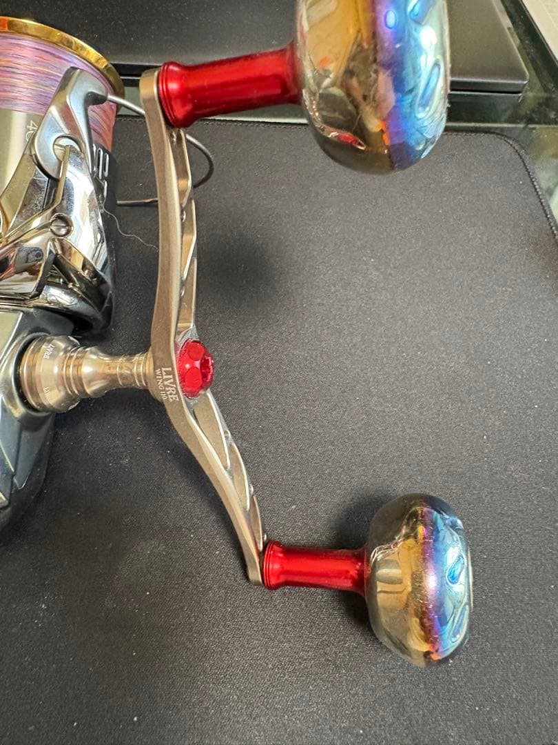 【.R..R.取置き】シマノ ステラ 4000XGJ ＋LIVREハンドル