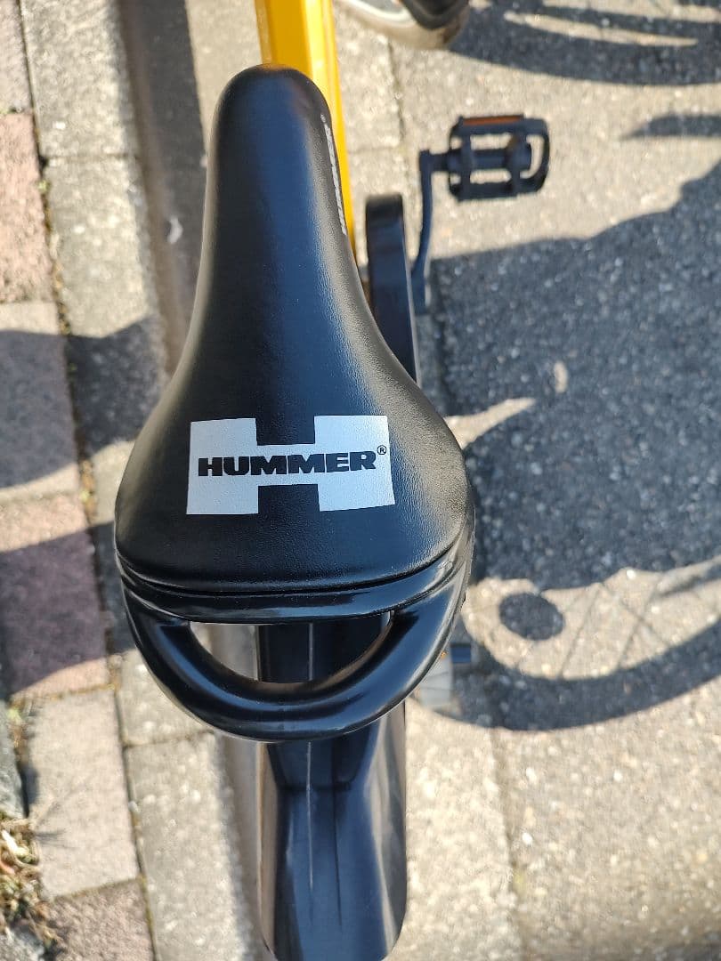 HUMMER（ハマー）子ども用自転車 20インチ前後 イエロー 前カゴ付き