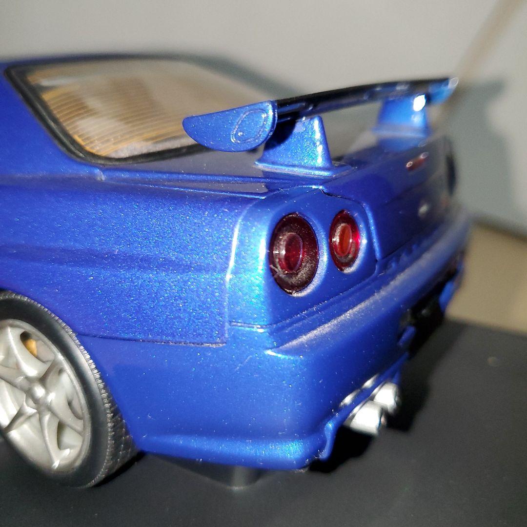 オートアート1/18 77301 日産R34スカイラインGT-R 1999ブルー