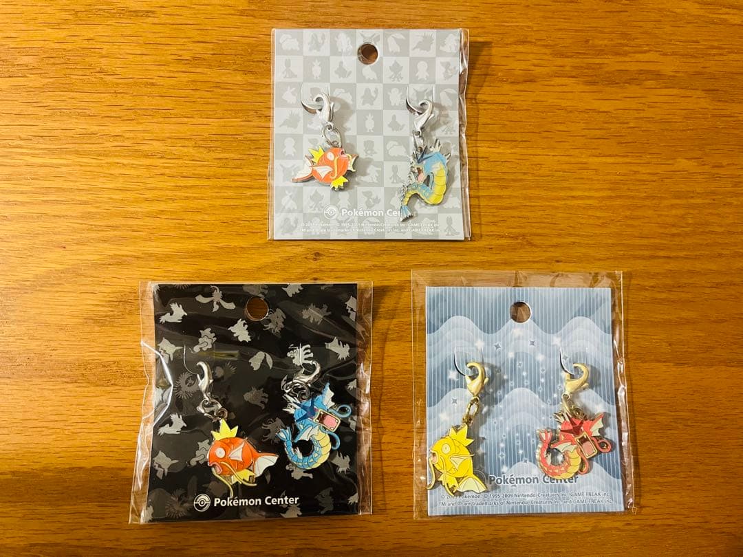 【激レア】ポケモンセンター限定　金のコイキング＆赤いギャラドス　メタルチャーム