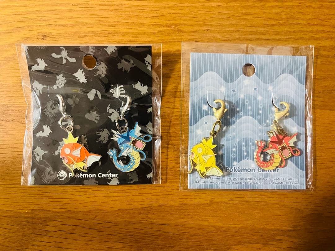 【激レア】ポケモンセンター限定　金のコイキング＆赤いギャラドス　メタルチャーム