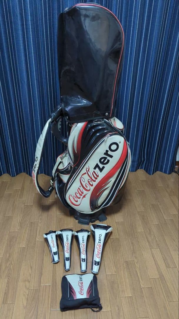 Coca Cola Zero コカコーラゼロ　キャディバックとヘッドカバー