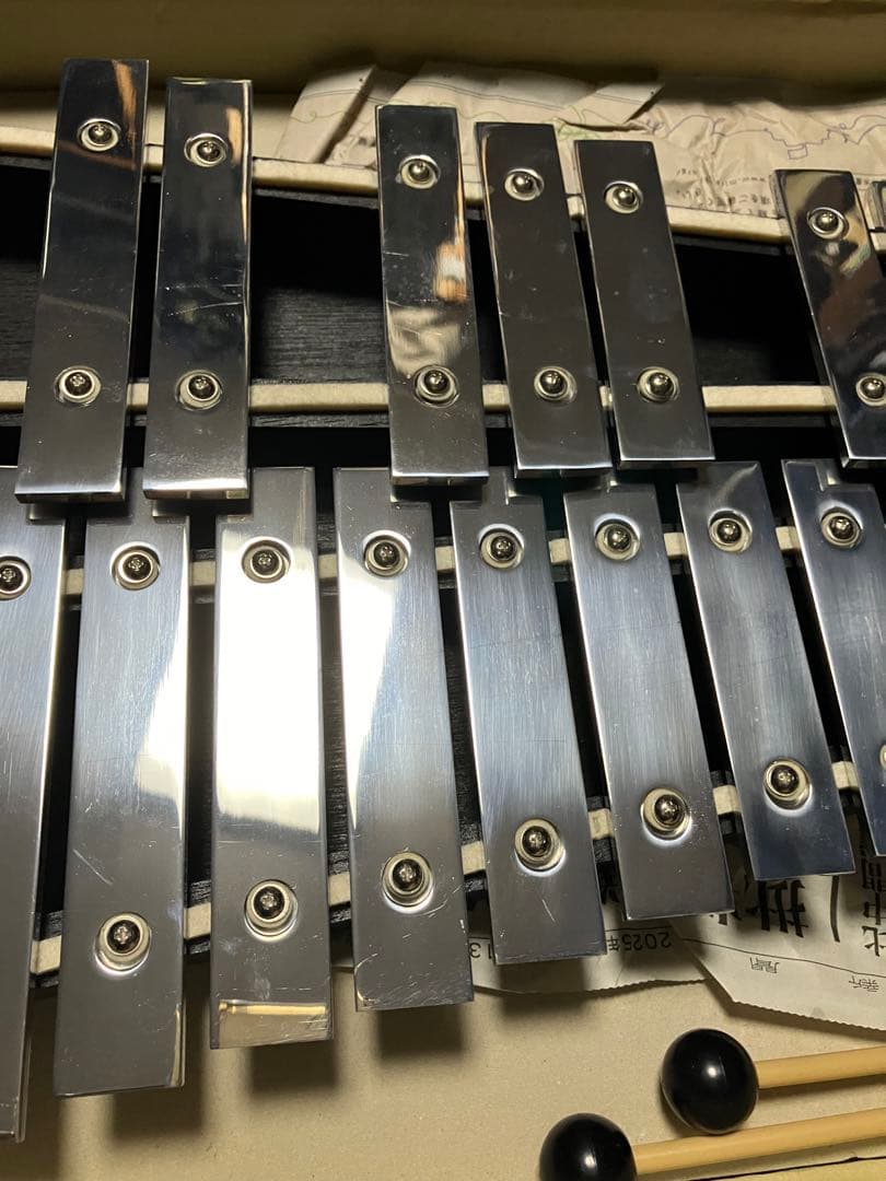 kawai KG-105 鉄琴 マレット付き【美品】SAITO D-4