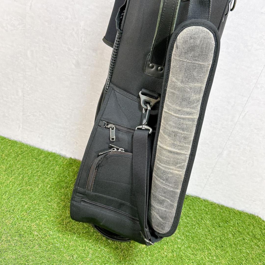 良品　TUMI トゥミ キャディバッグ 黒 ブラック 希少　ゴルフバッグ　フード