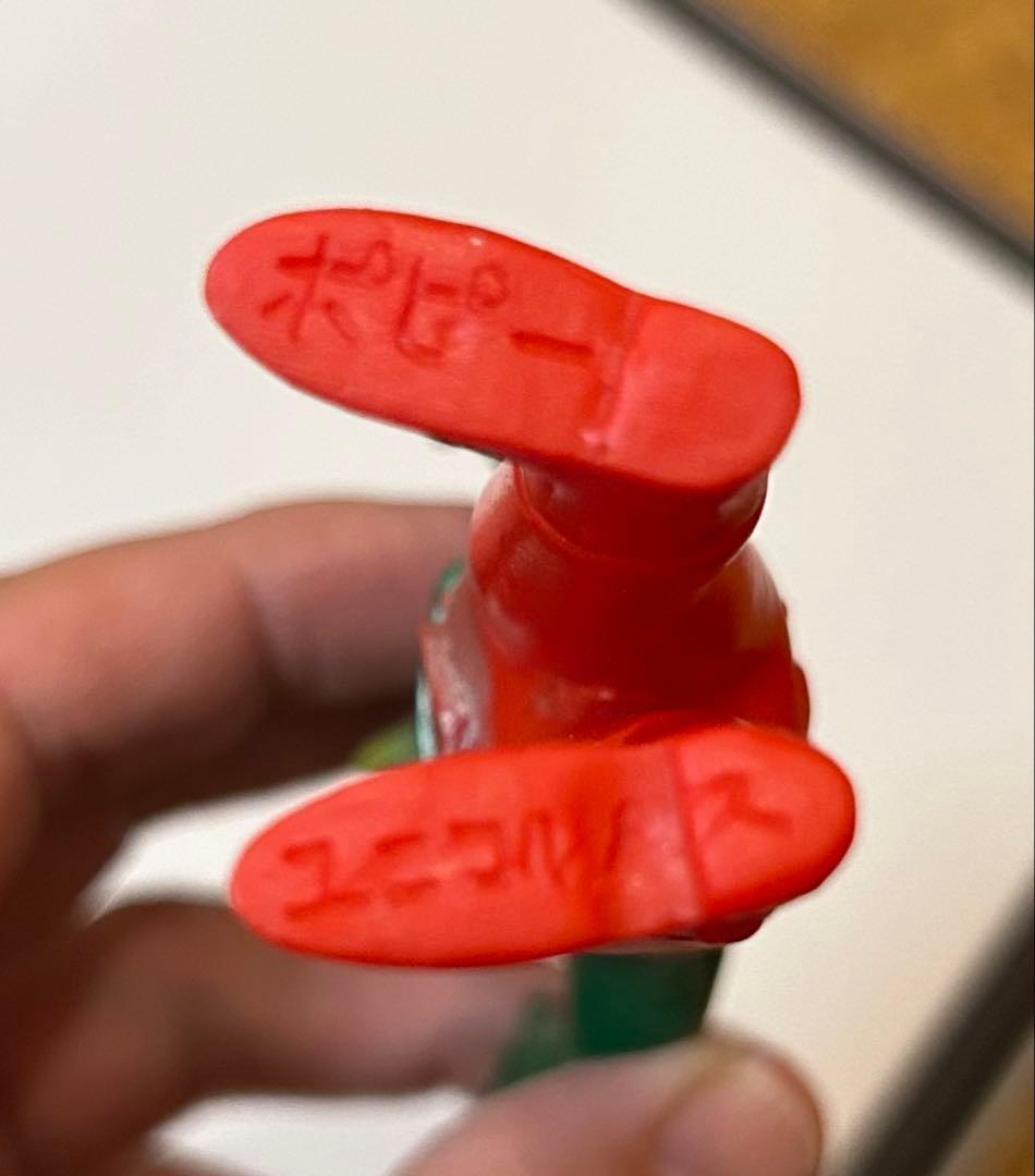 「仮面ライダー」に登場する怪人、ユニコルノスのソフビ人形 旧バンダイ ポピー製