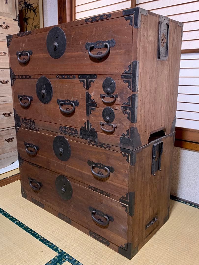 ☆【アンティーク】和箪笥 昭和レトロ 古タンス 桐箪笥