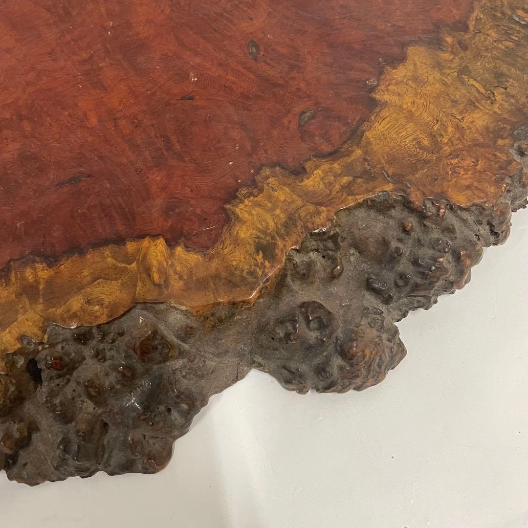 花梨瘤 一枚板 天然木 飾り板 瘤杢 花台 美術品 アンティーク