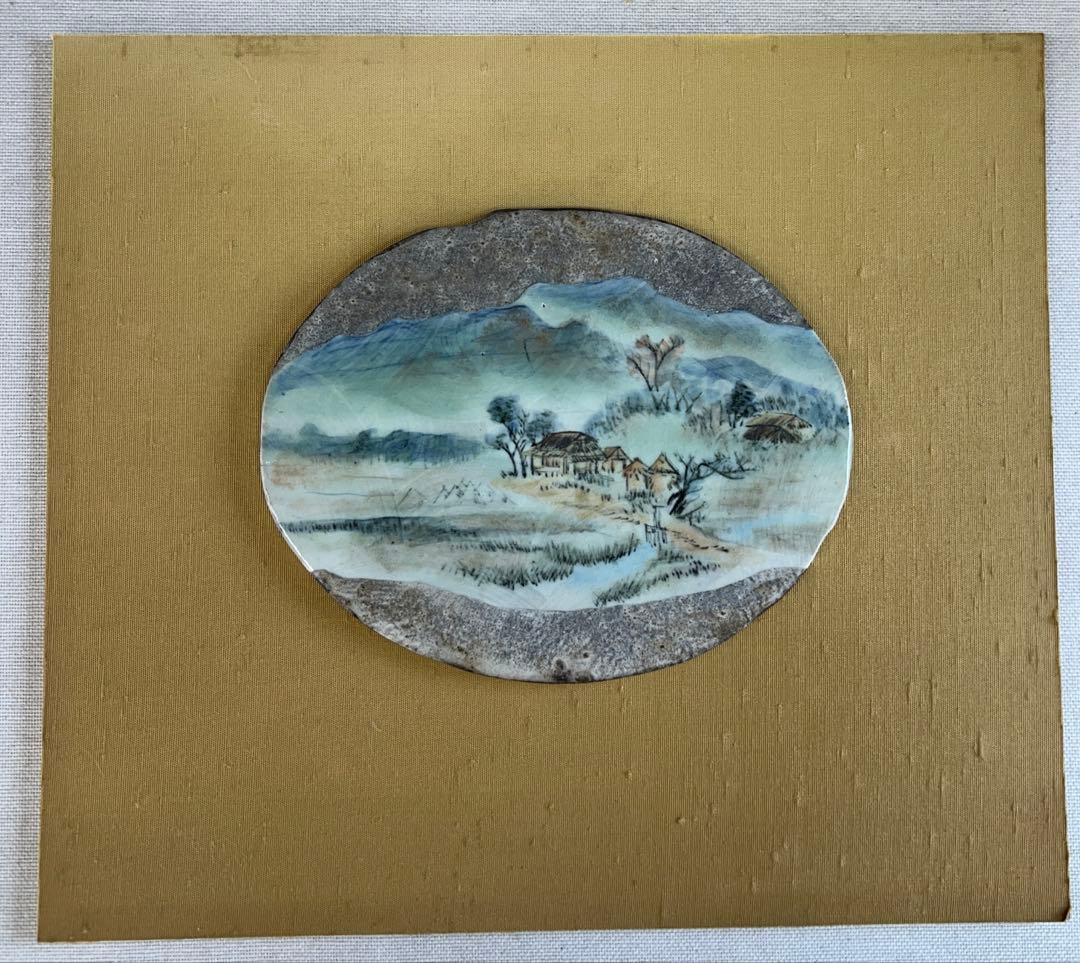 京焼　陶板画　平安萬珠堂(1925年にはパリ万博にも出展) 清水焼　絵画