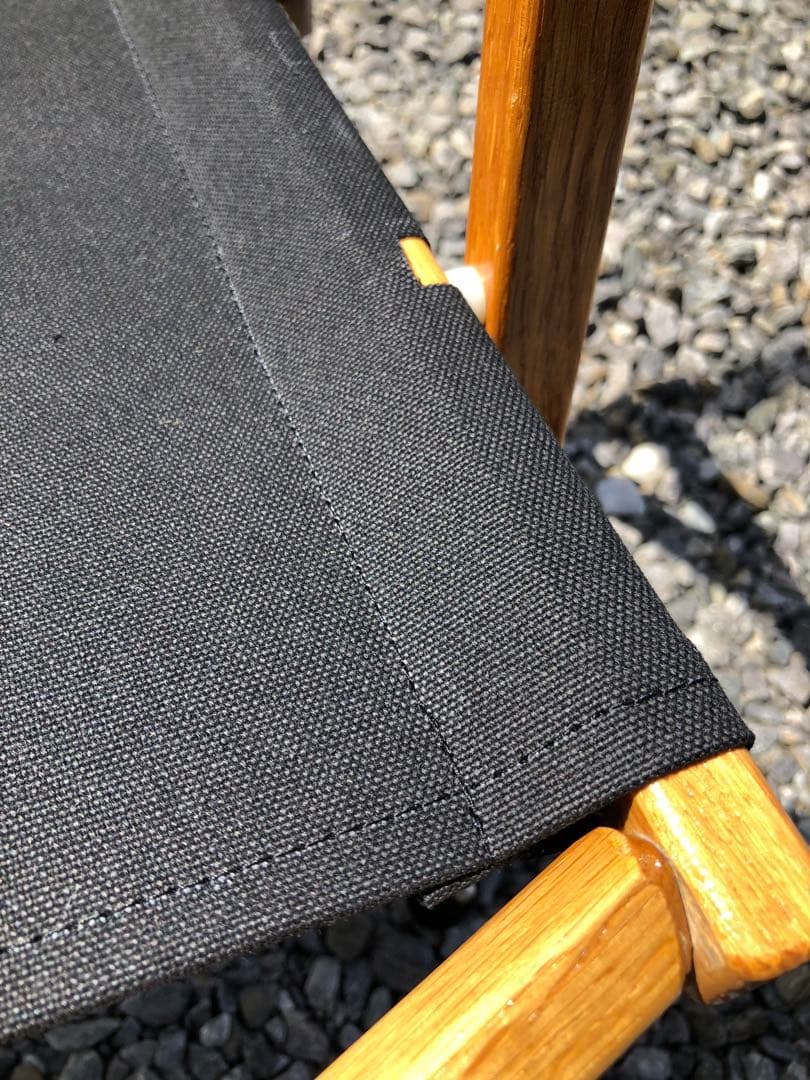 【2セット】張替シート　ブラック　フィールドアクラシックチェアワイド　倉敷帆布