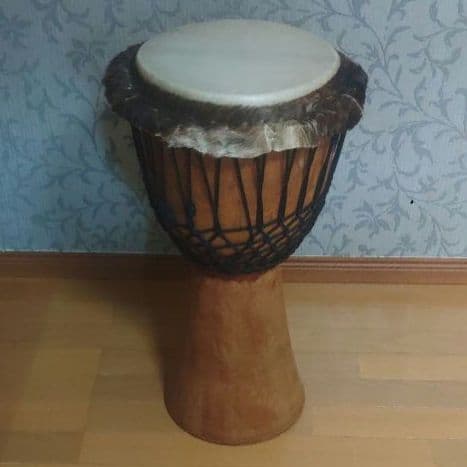 ジャンベ　直径約35cm 高さ約65cmアフリカドラム　民族楽器　①