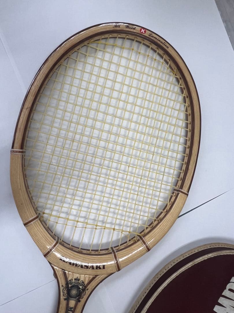Kawasakiテニスラケット軟式木製