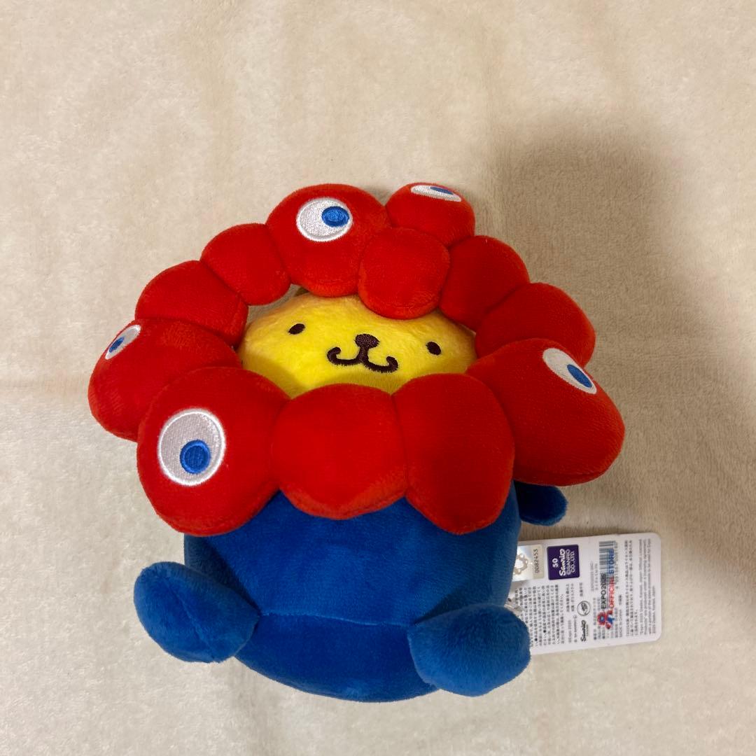 ミャクミャク　なりきり　ぬいぐるみ　ポムポムプリン　M タグ付き