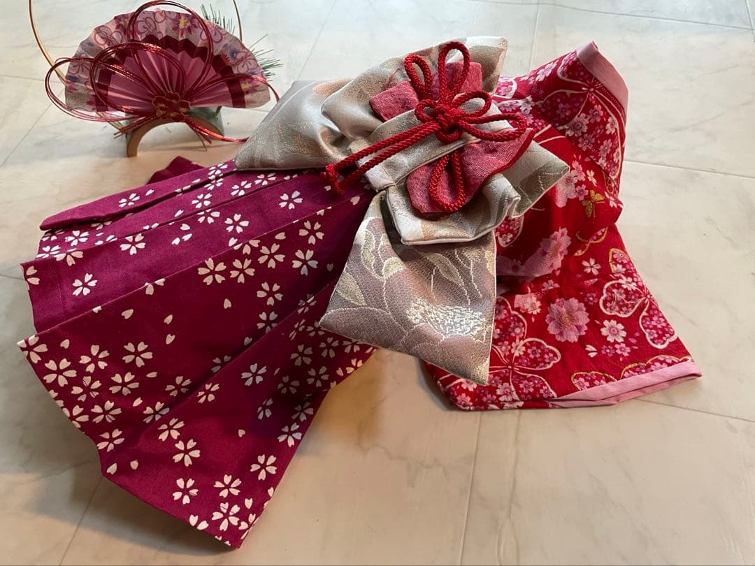 aria　わんちゃんの袴の着物　オーダー　男の子　女の子　計２着