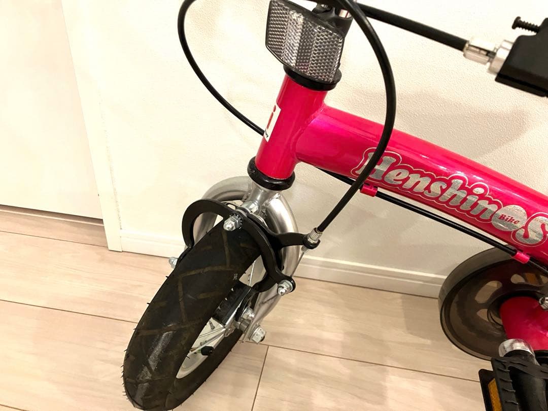 美品　Henshin 幼児用自転車 ピンク