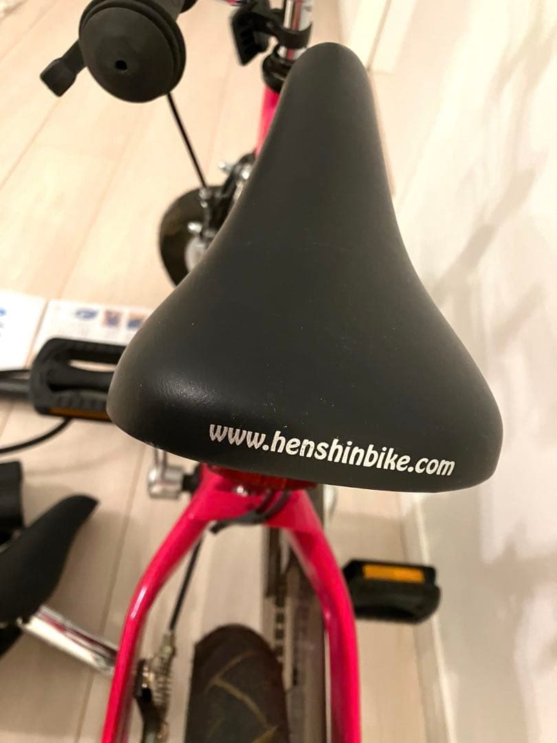 美品　Henshin 幼児用自転車 ピンク