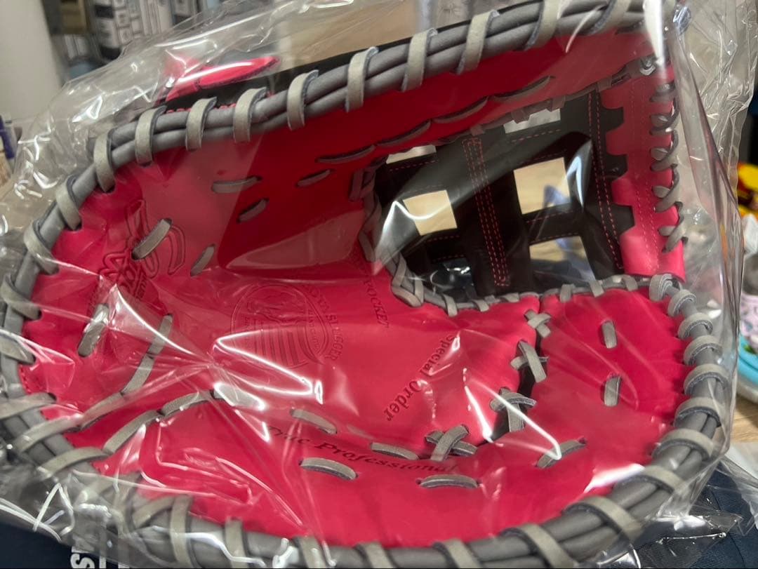 久保田スラッガー　軟式グローブ ブラック/ピンク