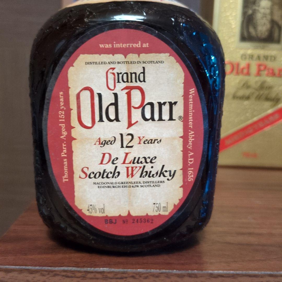 Old Parr 12年 スコッチウイスキー 750ml　古酒3本　未開封