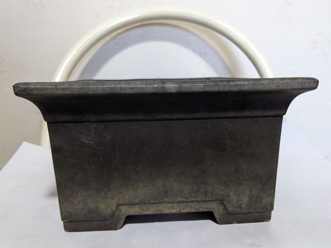 ♦紫砂 紫泥 盆栽鉢 美術品？志那鉢 中国鉢 コレクション骨董品アンティーク