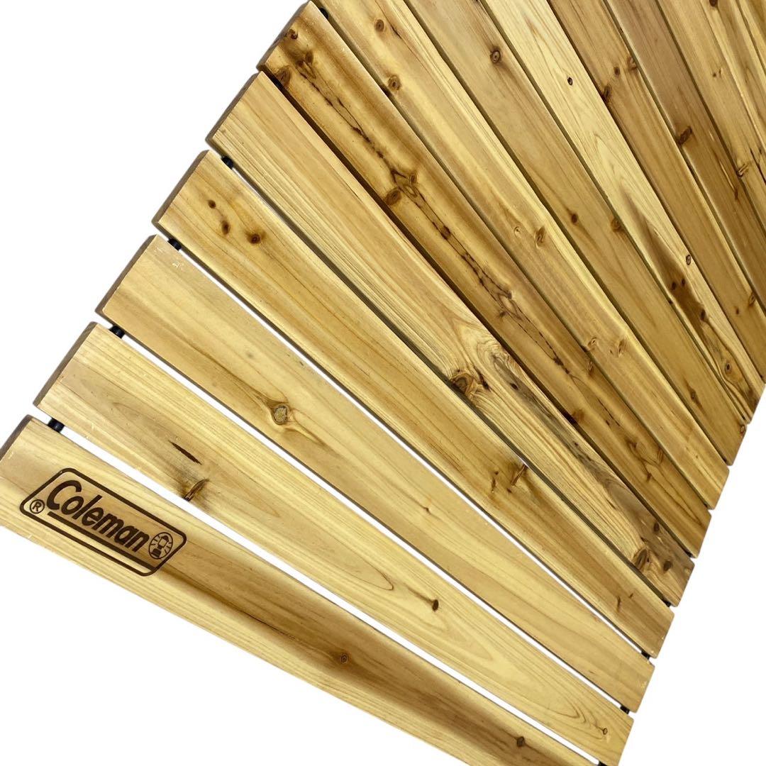 廃盤 Coleman ナチュラルウッドロールテーブル120